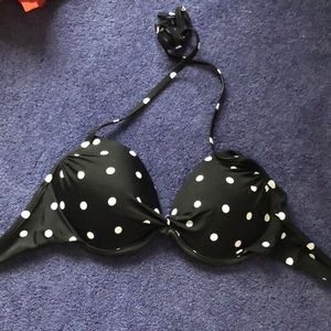Polka dot bikini top